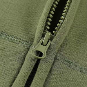 Sweat-shirt à capuche zippé pour homme en molleton de coton doux, idéal pour un usage quotidien - Product Image 5