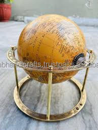 World Globe With Metal Stand Attractive Geography World Globe <b>for</b> <b>Sale</b> Handmade Metal Globe From India - Product Image 3