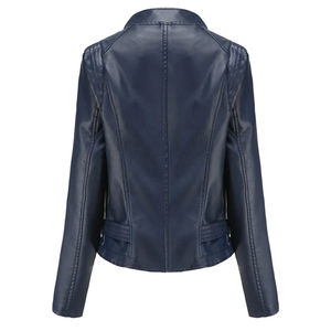 แจ็กเก็ตบอมเบอร์สำหรับผู้หญิงเสื้อแจ็คเก็ตหนังสำหรับผู้ชาย - Product Image 3