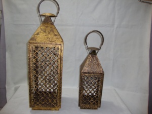 Home & Garden Lanterns Made <b>up</b> of Stainless Steel & Iron & Wood with T-<b>light</b> Holders and Stands in Multiple finishes as required - Product Image 4