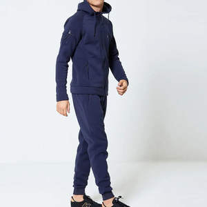 Ropa de calle informal de manga larga de gran tamaño para hombre, chándales, conjunto de deportes de invierno con logotipo personalizado, ropa de hombre para chándales de invierno - Product Image 4