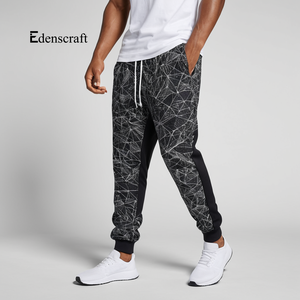 Mi-taille léger écologique à séchage rapide hommes survêtement pantalons de survêtement doux imprimé décontracté Gym Streetwear confortable tenue quotidienne - Product Image 3
