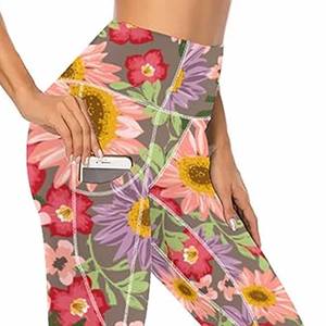 Wholesale Solid High-Waisted Scrunched Butt Yoga Gym Pants Quick Dry Fitness <b>Leggings</b> <b>With</b> <b>Pockets</b> Customizable Logo Tights - Product Image 2