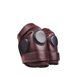 Genouillères en cuir élastique de haute qualité 3 sangles Polo équitation genouillères rembourrées respirantes pour une protection confortable du genou - Product Image 6