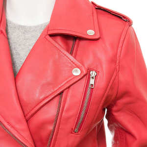 แจ็คเก็ตหนังผู้หญิงรุ่นใหม่ล่าสุดสำหรับกิจกรรมกลางแจ้ง คุณภาพสูง กันน้ำ พร้อมบริการ OEM - Product Image 4