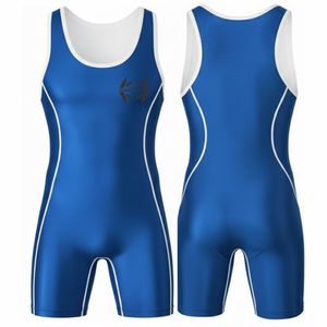 Singlet de Lucha Libre Profesional, Deportivo, Digital, de Poliéster + Elastano, Transpirable, sin Tirantes, con Cierre de Broche, para Levantamiento de Pesas, Jóvenes y Hombres - Product Image 4