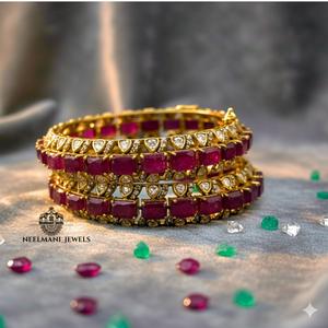 Russian <b>Emerald</b> Fine Bangle - Product Image 6