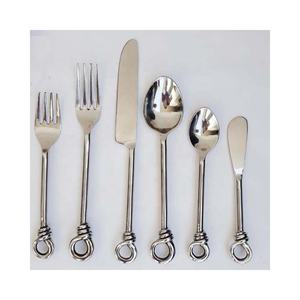 Juego de cubiertos de oro pulido moderno, cubiertos de comedor, utensilios de cocina, juegos de cubiertos de acero inoxidable, remolino antiguo, cubiertos de oro - Product Image 3