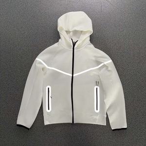 Ensemble de survêtement homme Tech Fleece d'été, 2 pièces, avec sweat à capuche, 100% coton épais, séchage rapide, réfléchissant, personnalisable avec logo de marque, style décontracté - Product Image 3