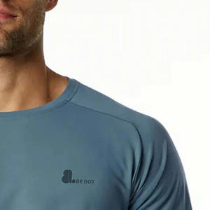 T-shirt à manches longues col rond en coton personnalisé avec logo pour homme - Product Image 6