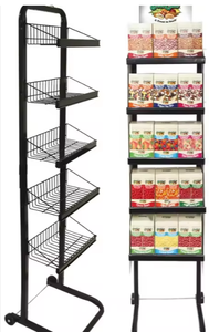 Estante de exhibición para aperitivos, galletas y alimentos envasados, estante de exhibición de productos de supermercado para aperitivos y paquetes de alimentos - Product Image 3