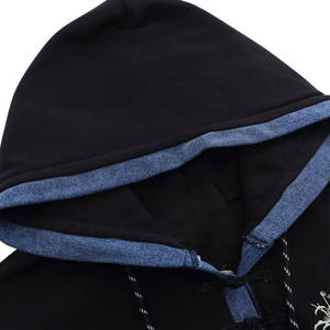 Sudaderas con Bordado Personalizadas de Algodón Combinado, Transpirables y Modernas, Precio al por Mayor - Product Image 3