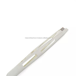 แหนบถอนคิ้วแบบเอียงโลโก้,ทำจากสเตนเลสสตีลสำหรับกำจัดขน - Product Image 5