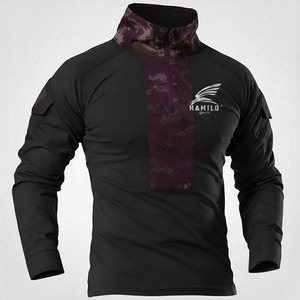 2024 High Quality Breathable <b>Compression</b> <b>Shirt</b> for Men Custom Logo Casual Solid Pattern Long Sleeve with O-Neck - Product Image 3