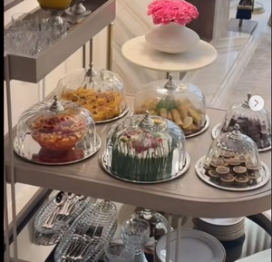 ชามสลัดผลไม้ทำจากโลหะอาหรับแบบทันสมัยหรูหราสำหรับตกแต่งบ้าน - Product Image 6