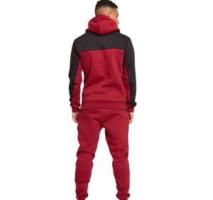 ชุดวอร์มออกกำลังกายสำหรับผู้ชาย ชุดซิปพิมพ์โลโก้ได้ ชุดกีฬาผ้าโพลีเอสเตอร์ผสมคอตตอนสำหรับผู้ชาย ขายส่ง ชุดวอร์มผู้ชายแบบกำหนดเอง - Product Image 3