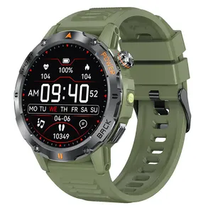 Montre connectée YK06 pour hommes, grand écran rond de 1,53 pouce, appels Bluetooth, étanche IP67, moniteur de fréquence cardiaque, montre connectée de sport, Reloj Inteligente - Product Image 3