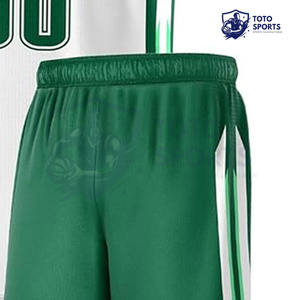 ชุดบาสเก็ตบอลสีเขียวขาว ดีไซน์ใหม่ บริการดีเยี่ยม ระบายอากาศได้ดี ไม่มีแขน น้ำหนักเบา ระดับมืออาชีพ สวมใส่สบาย - Product Image 6