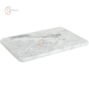 Planche à découper en marbre blanc fait à la main rectangulaire superbe planche à découper décorative en marbre pur Charcutier accessoires de cuisine - Product Image 5