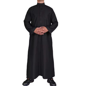 Ropa Musulmana Tradicional, Thobe para Hombre, Thobes Hechos a Medida al por Mayor, Diseño Moderno y Sencillo, Jubbah para Hombre - Product Image 1