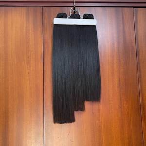 Trama de cabello a máquina de alta calidad, tejido de cabello virgen Remy de doble estiramiento, extensiones de cabello rubio virgen Remy para tejer cabello - Product Image 5