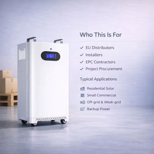 Batterie solaire domestique LiFePO4 15 kWh 51,2 V 300 Ah, armoire au sol avec roues, CAN RS485 CE, garantie 10 ans, prêt à être expédié - Product Image 5