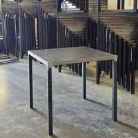 Table en fer auto-nivelante gris tourterelle 4 places 80*80 Meubles d'extérieur WS Design Modèle 885 Italie