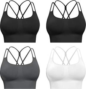 Soutien-gorge de sport pour femmes de qualité supérieure, ultra confortable, respirant, avec logo sur le devant, pour la course à pied et l'entraînement, utilisation flexible pour adultes - Product Image 1