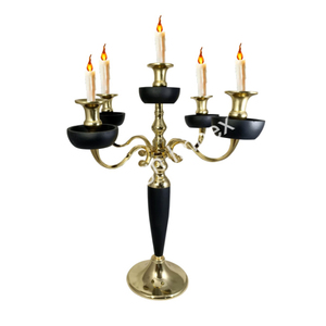 <b>Large</b> Candelabra Brass Premium Quality Elegant <b>Candle</b> Holder and <b>Candles</b> Stand for Wedding & Festival Decoration - Product Image 4