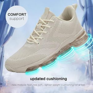 Venta caliente botas con cojín zapatillas de deporte correr caminar estilo moda Zapatillas transpirables con cordones calzado deportivo - Product Image 4