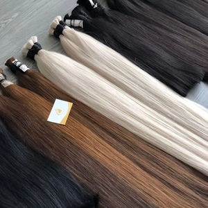 Usine en gros de haute qualité 100% non transformés Vietnam Remy vierge extensions de cheveux humains en vrac vague faisceaux de cheveux - Product Image 6