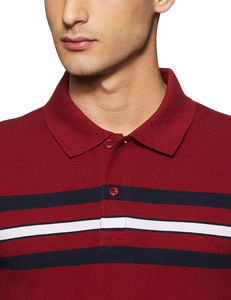 Polo personnalisé OEM pour hommes en coton doux à manches courtes avec logo en tissu tricoté à motif solide pour les polos de bureau quotidiens - Product Image 2