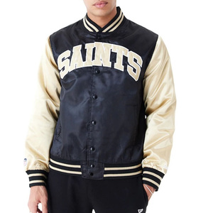 Veste bomber en satin personnalisée des Hornets de Charlotte, style universitaire, technique de sublimation, tissu de haute qualité, respirant - Product Image 1