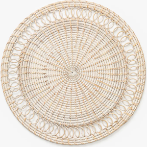 เสื่อหวายสานทรงกลมทำด้วยมือพร้อมขอบห่วงเสื่อปูโต๊ะธรรมชาติทำมือสำหรับตกแต่งห้องรับประทานอาหารขายส่ง - Product Image 5