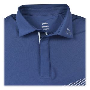 เสื้อกอล์ฟพรีเมียมสำหรับผู้ชาย Handee Navy คอปกโปโล แขนสั้น ผ้าถักโพลีเอสเตอร์ 100% แห้งเร็ว - Product Image 3