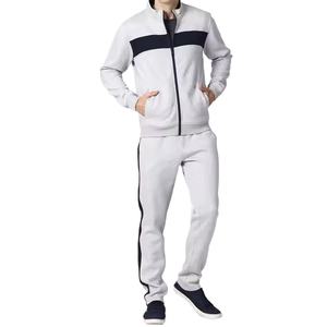 ชุดวอร์มผู้ชายแบบมีฮู้ดพิมพ์ลายสั่งทำจากโรงงาน ขายส่ง ชุดออกกำลังกาย 2 ชิ้น เสื้อแจ็คเก็ตซิปเต็มตัว กางเกงจ็อกเกอร์ - Product Image 1