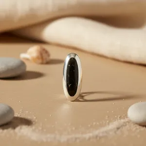 Boucles d'oreilles ovales tendance pour femmes en argent avec incrustation de zircon, perle et pierre de diamant, plaquées or, pour les occasions religieuses, les fêtes, les cadeaux, les bijoux - Product Image 1