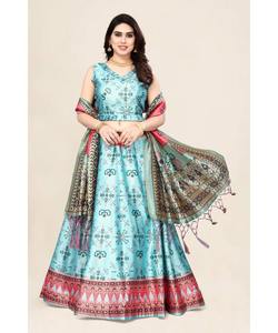 Festival Wear Indian LehengaCholi pour filles en velours avec paillettes et design de chemisier - Product Image 1