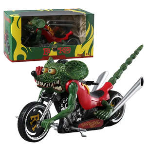 Rat Fink Hot-<b>Rod</b> Figurine Durable <b>Plastic</b> Design - Product Image 1