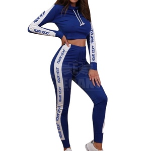 Women gym wear Compression gym Tracksuit Polyester Spandex Yoga Set Stretch Fitness <b>Leggings</b> <b>Slim</b> Fit Suit Gym Workout suit - Product Image 1