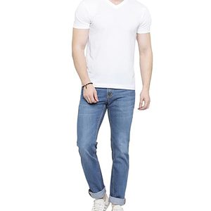 กางเกงยีนส์ลำลองผู้ชายแบบใหม่กางเกงยีนส์สีน้ำเงินคลาสสิกกางเกงยีนส์ผ้าฝ้ายตัวยาวโอเวอร์ไซส์มีสไตล์สำหรับผู้ชายออกแบบเองได้ - Product Image 1