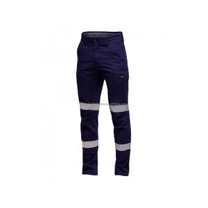 Pantalon de travail industriel haute visibilité FR pour électricien, couleur marine, pour mine de charbon, avec genouillères et bande réfléchissante - Product Image 1