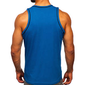 Camiseta sin Mangas Deportiva Informal Retro Ajustada para Hombre, para Gimnasio, Ejercicio, Correr - Product Image 6