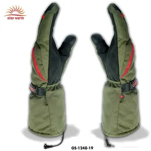 Gants chauffants à batterie rechargeable 7,4 V coupe-vent avec plaques chauffantes en fibre de carbone pour l'hiver et les températures froides - Product Image 5