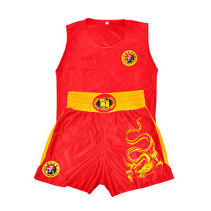 Short de boxe enfant nom personnalisé Muay Thai Shorts T-Shirt gilet hommes femmes Sanda grappling Kickboxing combat Arts martiaux uniforme - Product Image 2