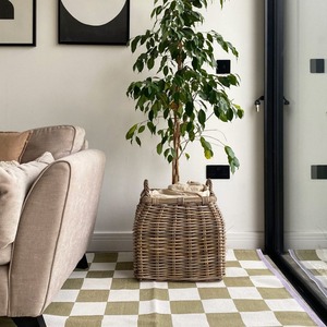 Panier de rangement en rotin tressé à fond conique, fait main, en rotin naturel, moderne et multifonction, fabriqué au Vietnam - Product Image 6