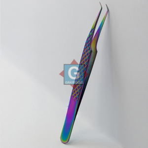 Pinzas de extensión de pestañas antiestáticas de alta calidad Punta curva de acero inoxidable con herramienta de maquillaje sostenible de belleza - Product Image 2