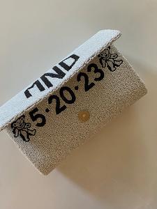 Customised Designer Bridal Handbag with Pearl and Beading Decoration - Product Image 2