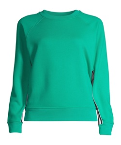 เสื้อกันหนาวมีฮู้ดสำหรับผู้หญิงเสื้อกันหนาวคอกลมผ้าฟลีซผสมผ้าฝ้ายรีไซเคิลอัจฉริยะเป็นมิตรกับสิ่งแวดล้อม - Product Image 1