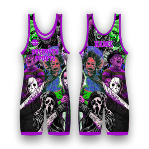 เสื้อกล้ามนักมวยปล้ำฟรีสไตล์สำหรับผู้ชายผ้าสแปนเด็กซ์/ โพลีเอสเตอร์แห้งเร็วป้องกันแบคทีเรียออกแบบโลโก้ได้ตามต้องการ - Product Image 4